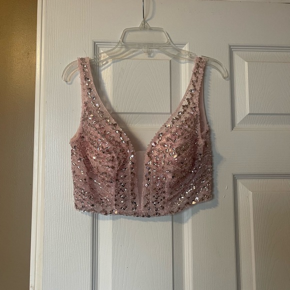 Ellie Wilde Mon Cheri Two-piece Prom/Formal Size 00 - Picture 7 of 11